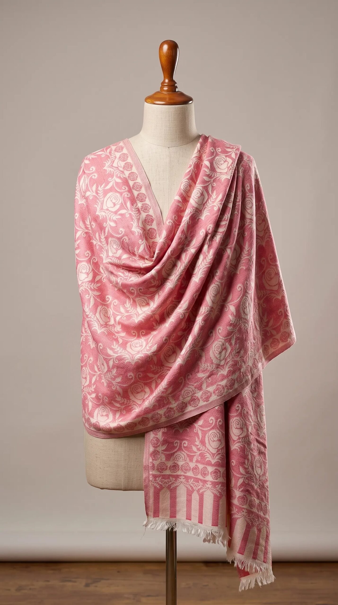 Reversible Metallic Weave Shawl