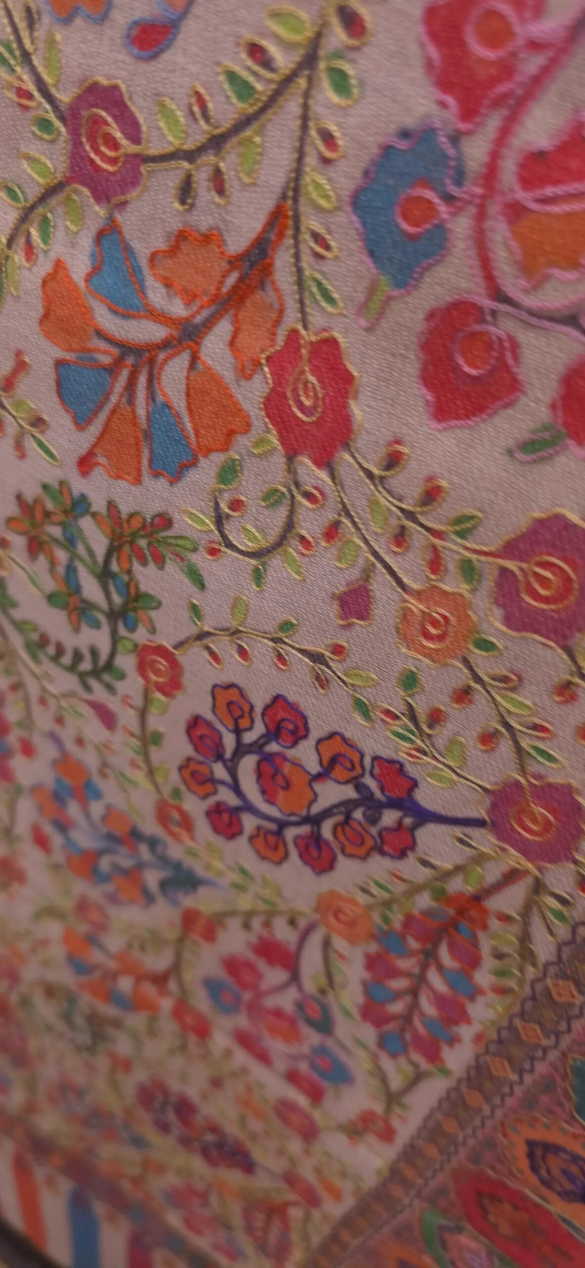 Kalamkari Mix Wool Shawl