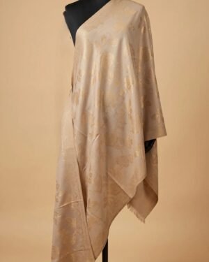 Golden Metallic Weave Shawl