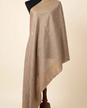 Golden Metallic Weave Shawl