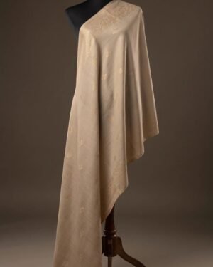 Golden Metallic Weave Shawl