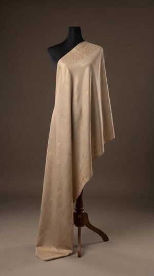 Golden Metallic Weave Shawl
