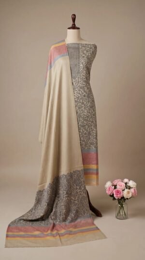 Kashmiri Khadi Cotton Suit