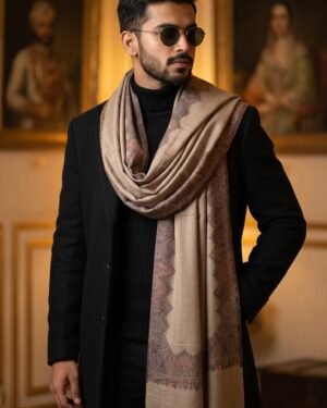 PREMIUM MEN’S BORDER KANI SHAWL