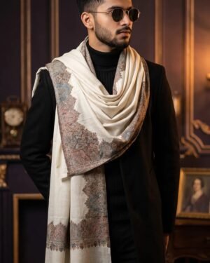 PREMIUM MEN’S BORDER KANI SHAWL