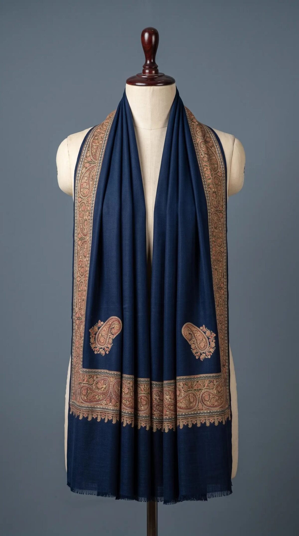 Golden Zari Woven Shawl