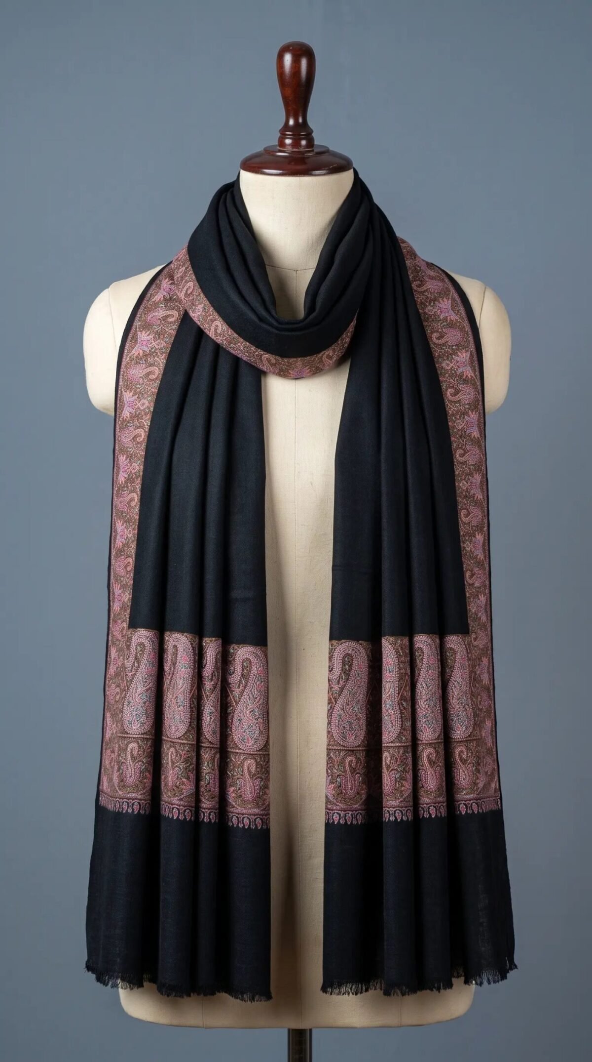 Golden Zari Woven Shawl