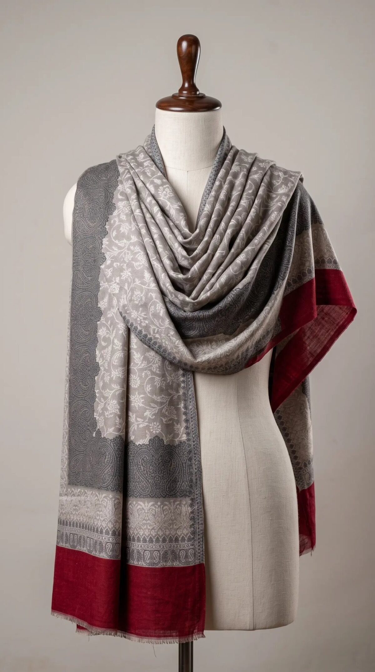 Black Golden Metallic Weave Shawl