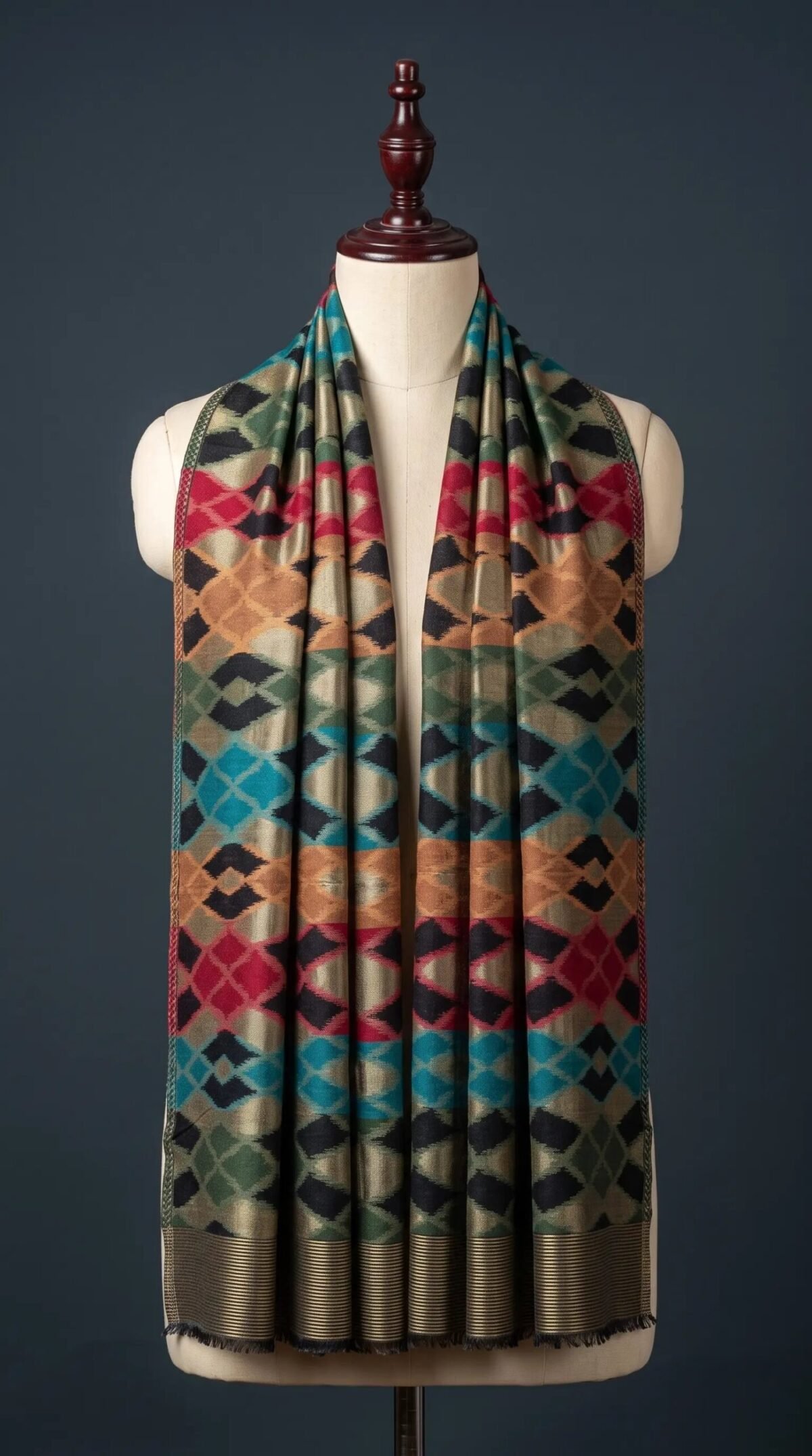 Border Papier Mache Shawl