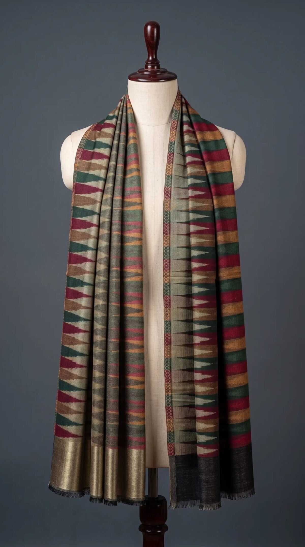 Border Papier Mache Shawl