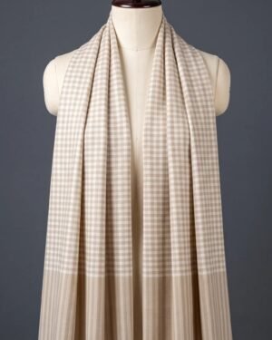 Finely Weaved Check Shawl