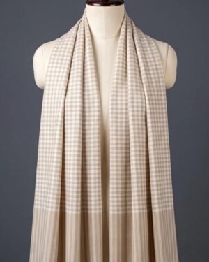 Finely Weaved Check Shawl