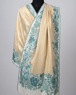 Floral Border Moonlight Shawl